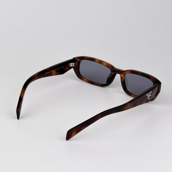 Prada PRB06S Rectangle Sunglasses – Havana Frame with Grey Lenses | Model 15W03N - Picture 5 of 10